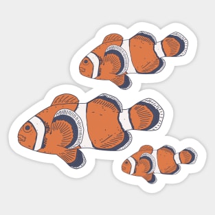 Clownfish - Underwater Creature - Clown Sea Animal Sticker